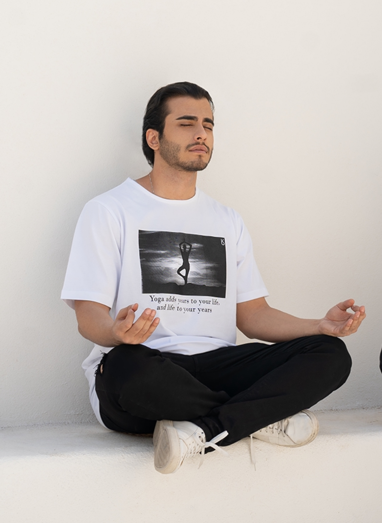 Yoga white t-shirt